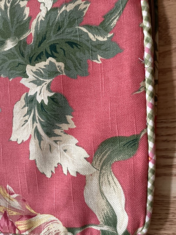 Pillow Covers  (4)  Custom Made Zippered Cotton Barkcloth Fabric Tropical 20x20
