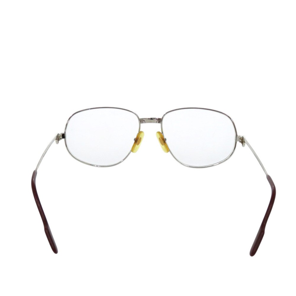 AUTHENTIC CARTIER glasses Trinity Silver Brown SS - image 2