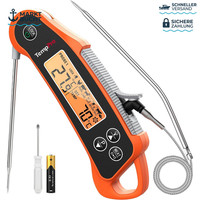 Fleischthermometer Mit 2 Sonden IP65 Wasserdicht Grillthermometer FüR BBQ