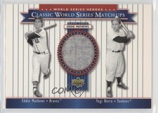 2002 World Series Heroes Classic Match-Ups Yogi Berra Eddie Mathews HOF p7i