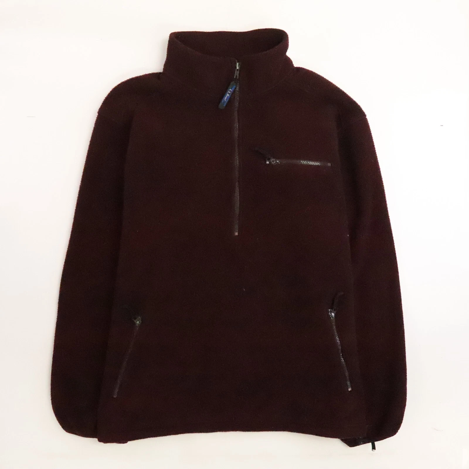 Vintage L.L. Bean 1/2 Zip Fleece Jacket Size XL Red