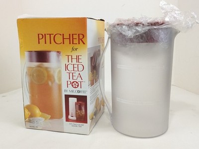 Pitcher for The Iced Tea Pot by Mr. Coffee Red Lid Model TP1 fits 2qt Quart TM1