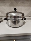 Vtg Farberware 5 Qt Pot Dutch Oven Domed Lid Aluminum Clad Poach Egg Insert Inc. — photo 3