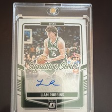 2024-25 Panini Donruss Optic Liam Robbins Autograph #SS-LIA Bucks