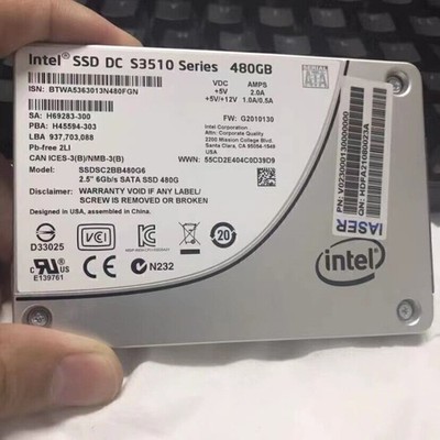 Intel DC S3510 480GB SSDSC2BB480G6 MLC 2.5'' 480 GB SATA III Interne SSD