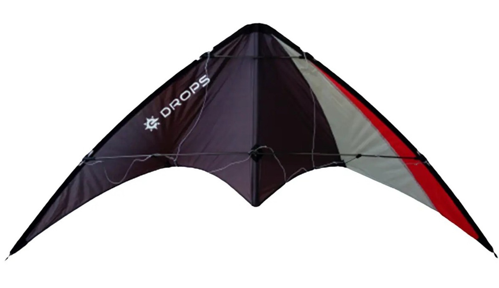 Lenkdrachen Elliot Drops Blue - White 1010631 Grau/rot 160 x 75 cm