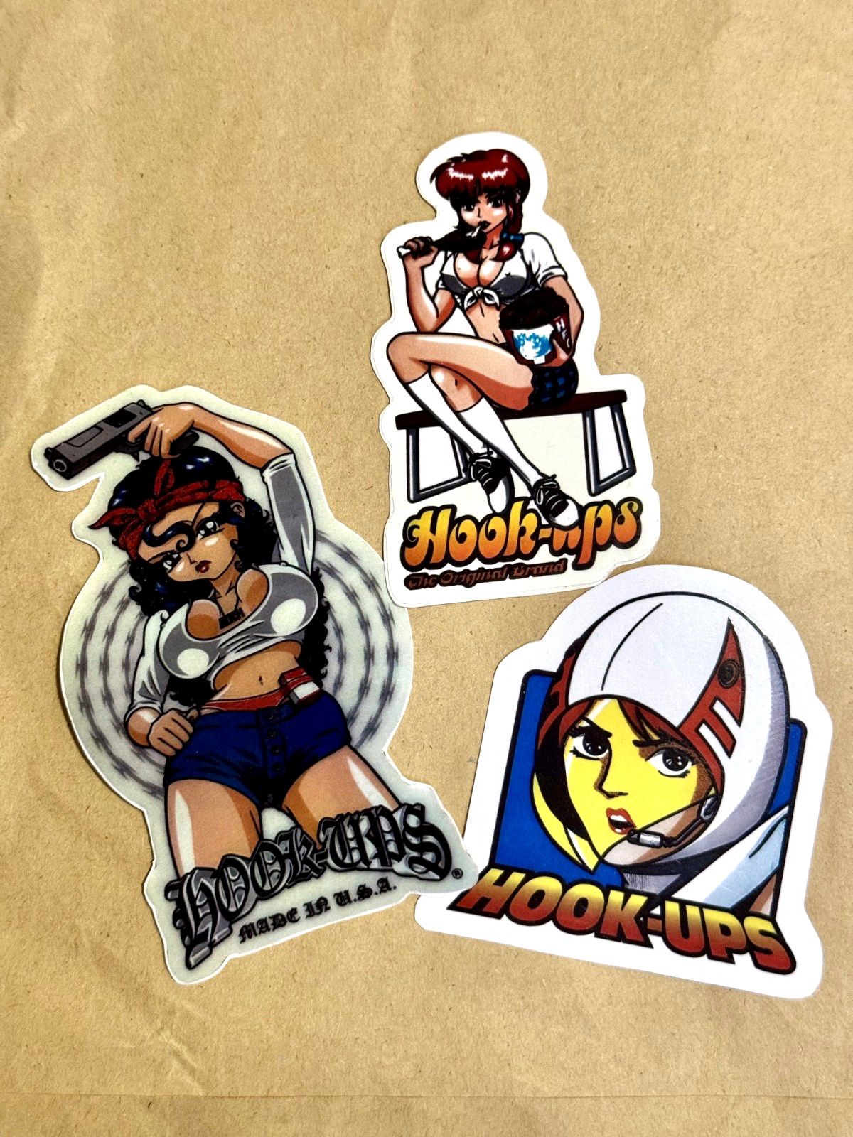 Hook Ups Skateboarding Sticker Pack Vinyl Decal Sexy Girls Blind Pornstar