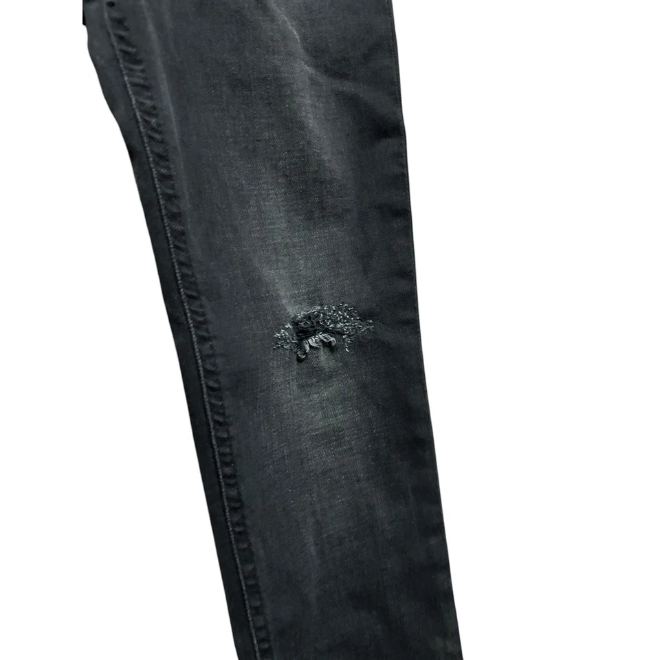 Polo Ralph Lauren Kids Black High Rise Skinny Jeans Distressed Size 12 - Image 2 of 4