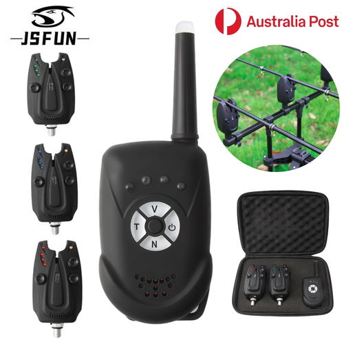 JSFUN Fishing Alarm Bite Adjustable LED Carp Portable Hook High Sensitivity AU - Bild 1 von 13