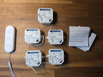 5x Rolladencontroller LoraTap Tuya SmartLife Wifi SmartHome + 2x FB