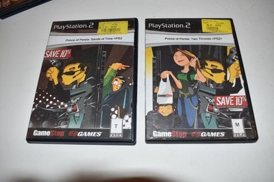 PLAYSTATION 2 PS2 PRINCE OF PERSIA: TWO THRONES & SANDS OF TIME GAMES (MLP42)