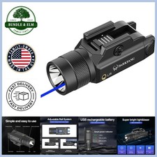 Lightweight 1500 Lumen Tactical Flashlight & Blue Laser for Defense and Hunting
