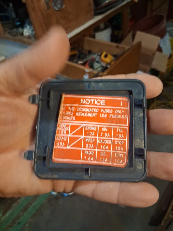 1988-95 Toyota Pickup Truck L & R Side Lower Kick Panel W/ Fuse Box Access Cover - Image 2 of 4