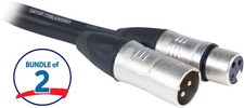 Gator Cableworks Backline Series Microphone Cable - 15 foot 2-pack 