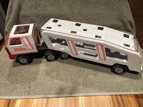 VTG 1970s Tonka semi carrier hauler truck transporter steel