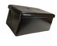 Wee's Beyond 1539-b2 Brown 30 Collapsible Storage Ottoman, 30 X 15 X 15 Wee's Beyond 1539-b2 Brown 30 Collapsible Storage Ottoman, 30 X 15 X 15