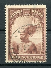 1931 Belgian Congo 1.25 Franc SC#148 Hinged #17207