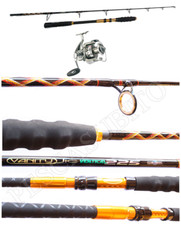 Combo Canna Vertical Jigging Vanity Jig 2.25m + Mulinello Domino 5000 Pesca