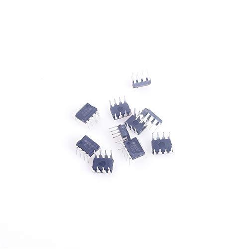 ANGEEK NE555P DIP8 - Timer bipolare singolo IC NE555 Chip (10 pezzi) (x4Z)