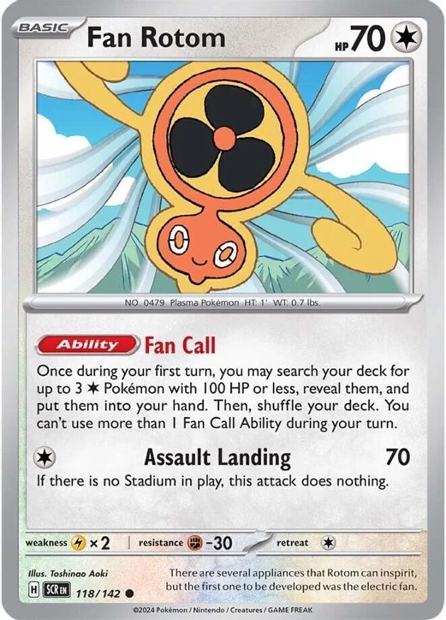 ☆rumin☆ Pokemon Fan Rotom (118/185) Stellar Crown NM REVERSE HOLO | eBay