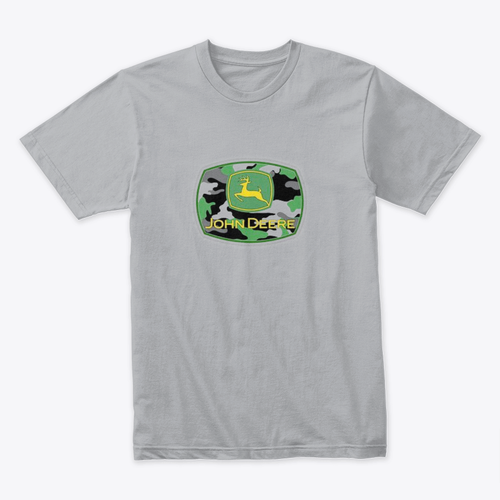 John Deere Logo Camouflage Imprinted - John Deere Tee Shirt Design - UNIQUE - Picture 4 of 5