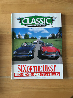 Classic and Sportscar Magazine August 1989 (153) Tiger TR5 MGC Dart Plus 8