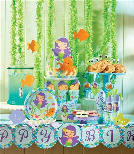 Mermaid Friends Plastic Banquet Tablecloth 54" x 102" Birthday Party Decorations