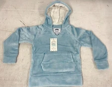 Member's Mark SOFT Cuddly Plush BLUE SPARKLE Pullover Hoodie Kids [CHOOSE SIZE]