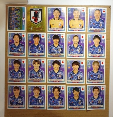 カタールW杯　日本戦　対戦国　マッチデー　3枚セット Japan Full Team Set Panini 2022 FIFA World Cup Qatar Sticker - JPN