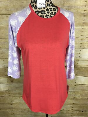 LuLaRoe Small NWT Randy Baseball Raglan,  DISNEY KERMIT THE FROG 