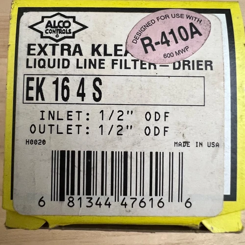 Alco Controls Extra Klean Liquid Line Filter- Drier EK164S