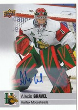 19/20 2019/20 Upper Deck CHL Base Auto #20 Alexis Gravel - Mooseheads