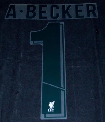 Official Liverpool 2020/21 A.becker 1 Football Name/Number Set