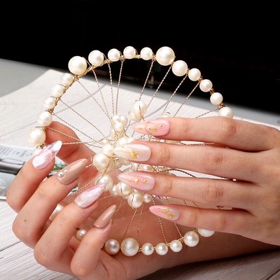 Pearl Net Photography Prop For Creative Nail Art Photo, Nail Art Display Backdro