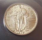 1917 Standing Liberty Quarter 25C VAR 1 ANACS AU58