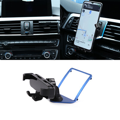 Blue 360° Rotary Mobile Cell Phone Holder Mount For BMW