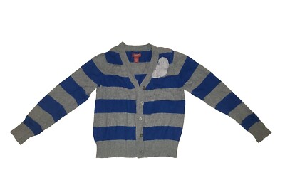 Arizona Jeans Co Girls Medium (10/12) Blue And Gray Striped