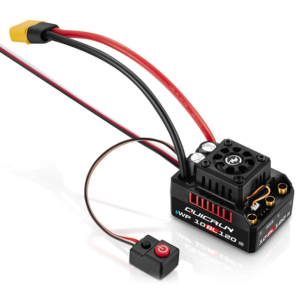 HobbyWing QuicRun WP 10BL120 G2 120A ESC 3652 3660 G2 Motor 2-4S for 1/10 - Image 4 of 4