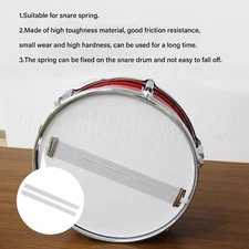 Snare Drum Spring Wire Straps Instrument Accessories 8.78 x 0.69Inch Set of 2