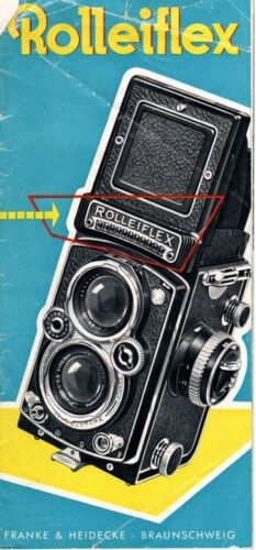 Rolleiflex TLR Camera customer brochure (24 pages/1957/4"x8") - Afbeelding 1 van 4