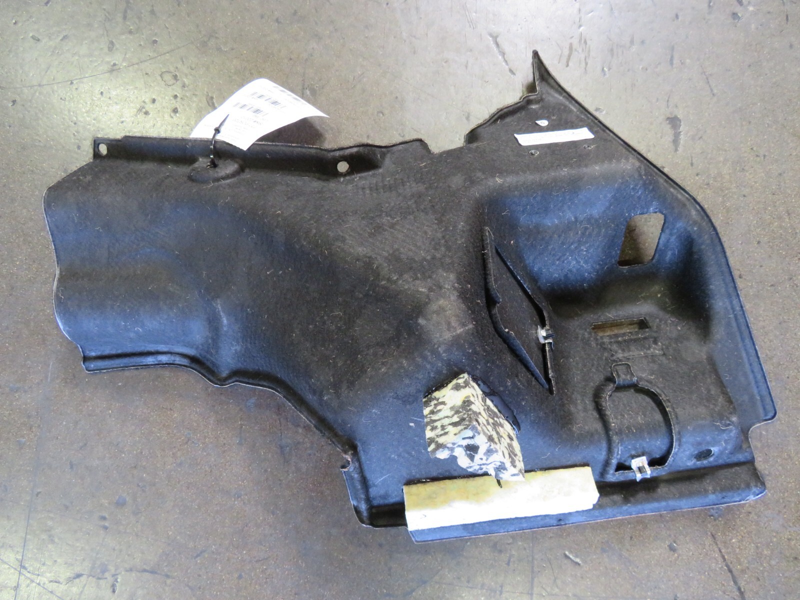 Ferrari Portofino, LH, Left, Side Trunk Carpet Panel, Used, P/N 89389600