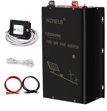 12000W Pure Sine Wave Split Phase Inverter  24V to 120V 240V Solar Wired Remote