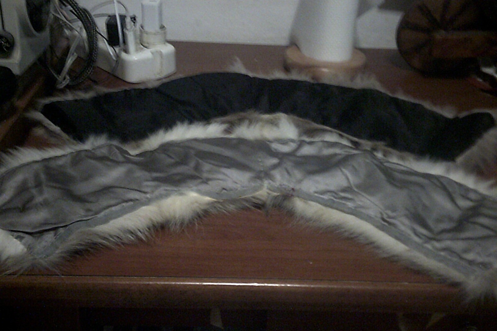 coppia 2colli vera pelliccia volpe argentata ed altra x cappotto vintage leggi