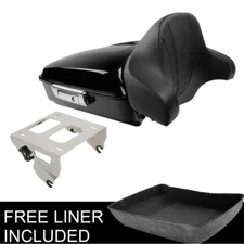 Chopped Trunk Pad Chrome Solo Mount Fit For Harley Touring 2014-2025 2024