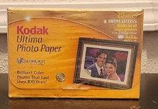 Kodak Ultima Picture Paper for Inkjet Printers 4x6 Prints  High Gloss 