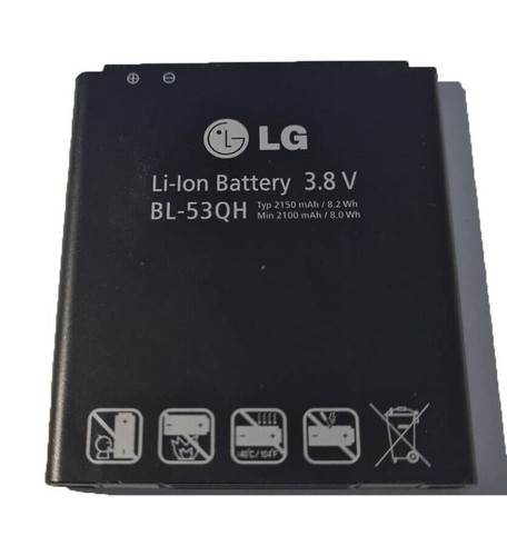 Battery BL-53QH 3.8V For LG Optimus F5 4X L9 P760 P875 P880 Original Internal - 第 1/12 張圖片