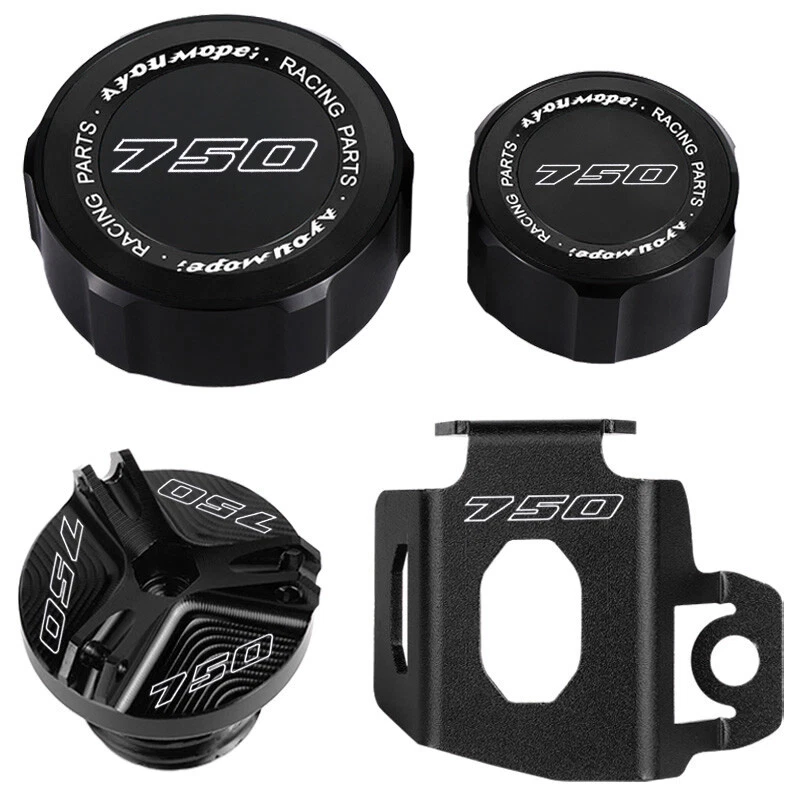 Brake Fluid Cylinder Master Reservoir Guard Oil Filler Cover For KAWASAKI Z750 - Imagem 2 de 4