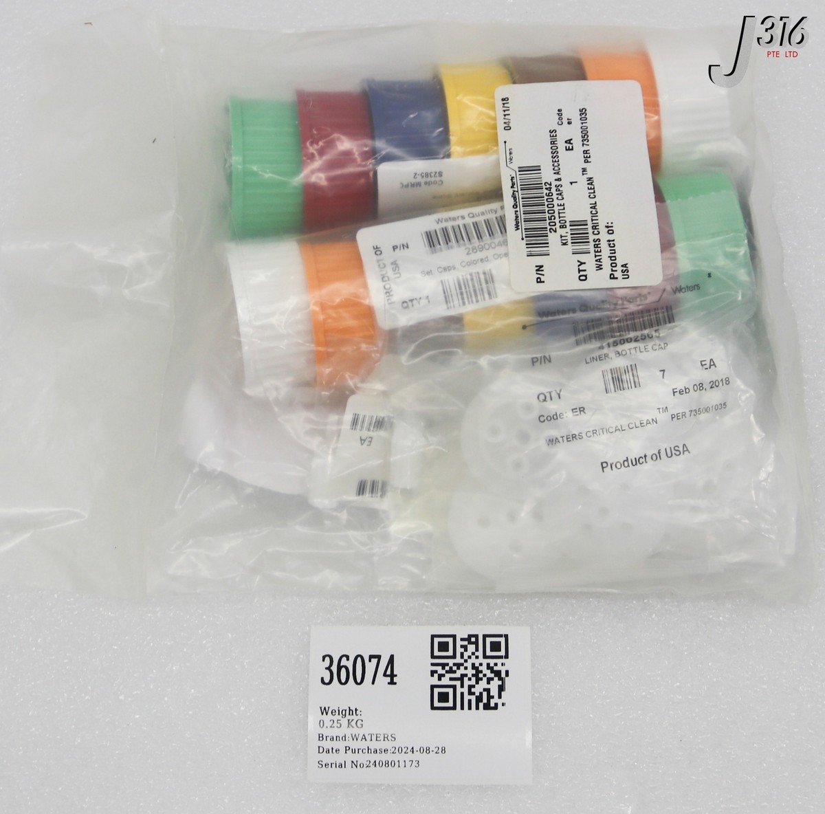 36074 WATERS KIT, BOTTLE CAPS & ACCESSORIES (NEW) 205000642 | eBay