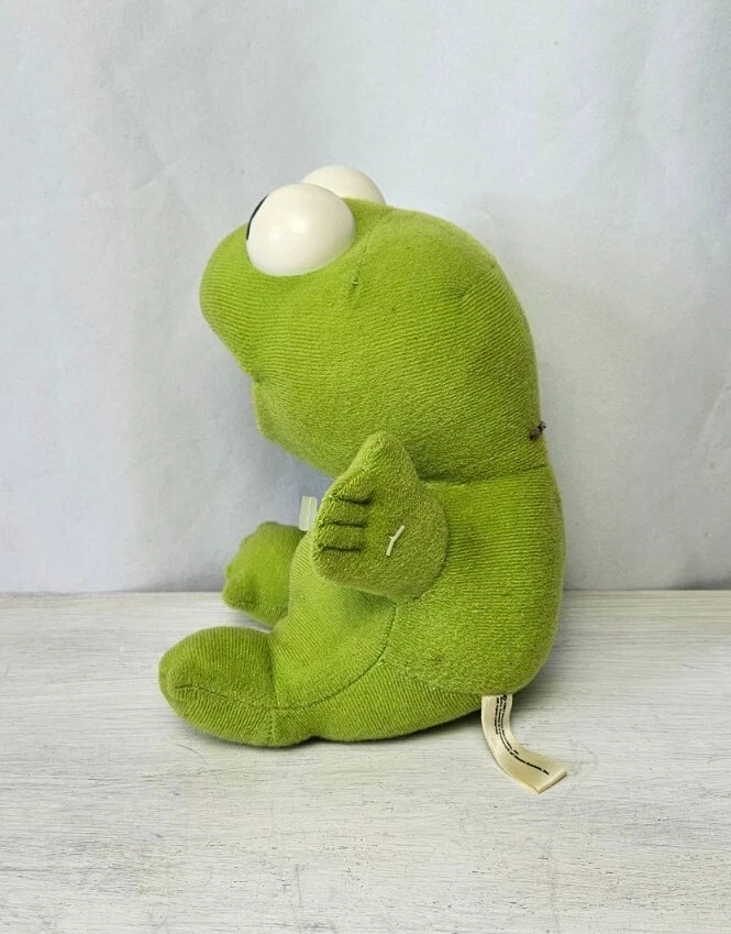 Juguete de peluche de colección Baby Kermit coleccionable Jim Henson Muppets Stuffed Frog 1987 Foto 4 de 4