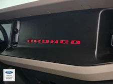 2021-2025 Ford Bronco Dash Letters - Vinyl Decals Graphics Stickers